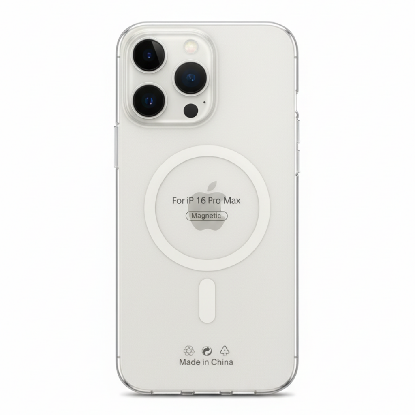 Bubi iPhone Magsafe Uyumlu Manyetik Şeffaf Koruyucu Telefon Kılıfı